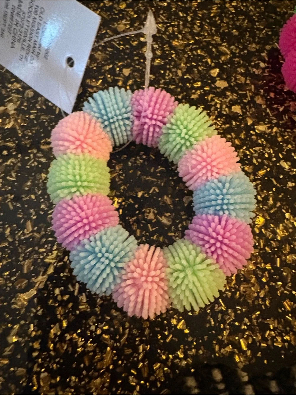 Set of 2 Pom Pom Bracelets
